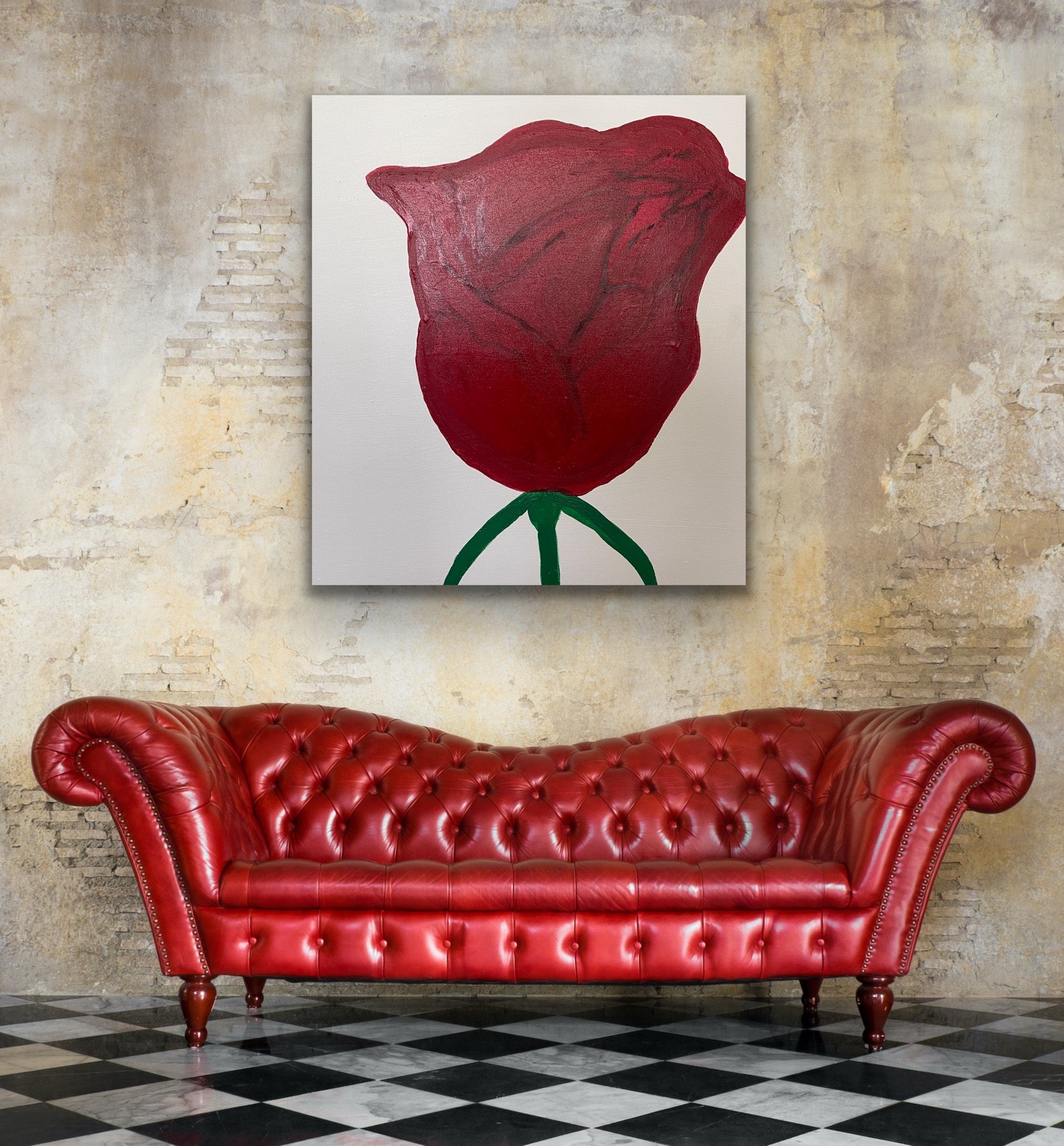 A Rose Painting