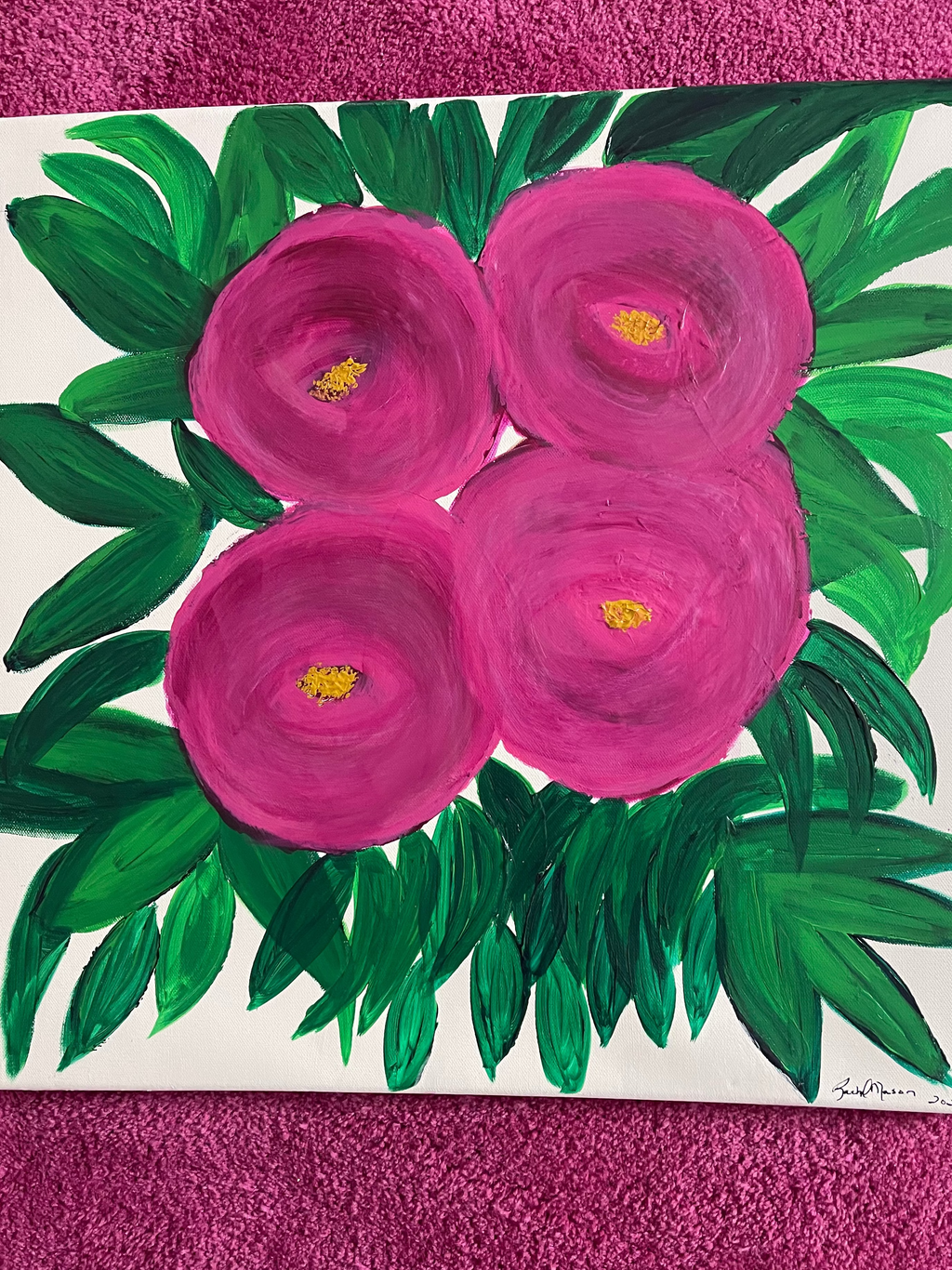 Pink Tulips Painting
