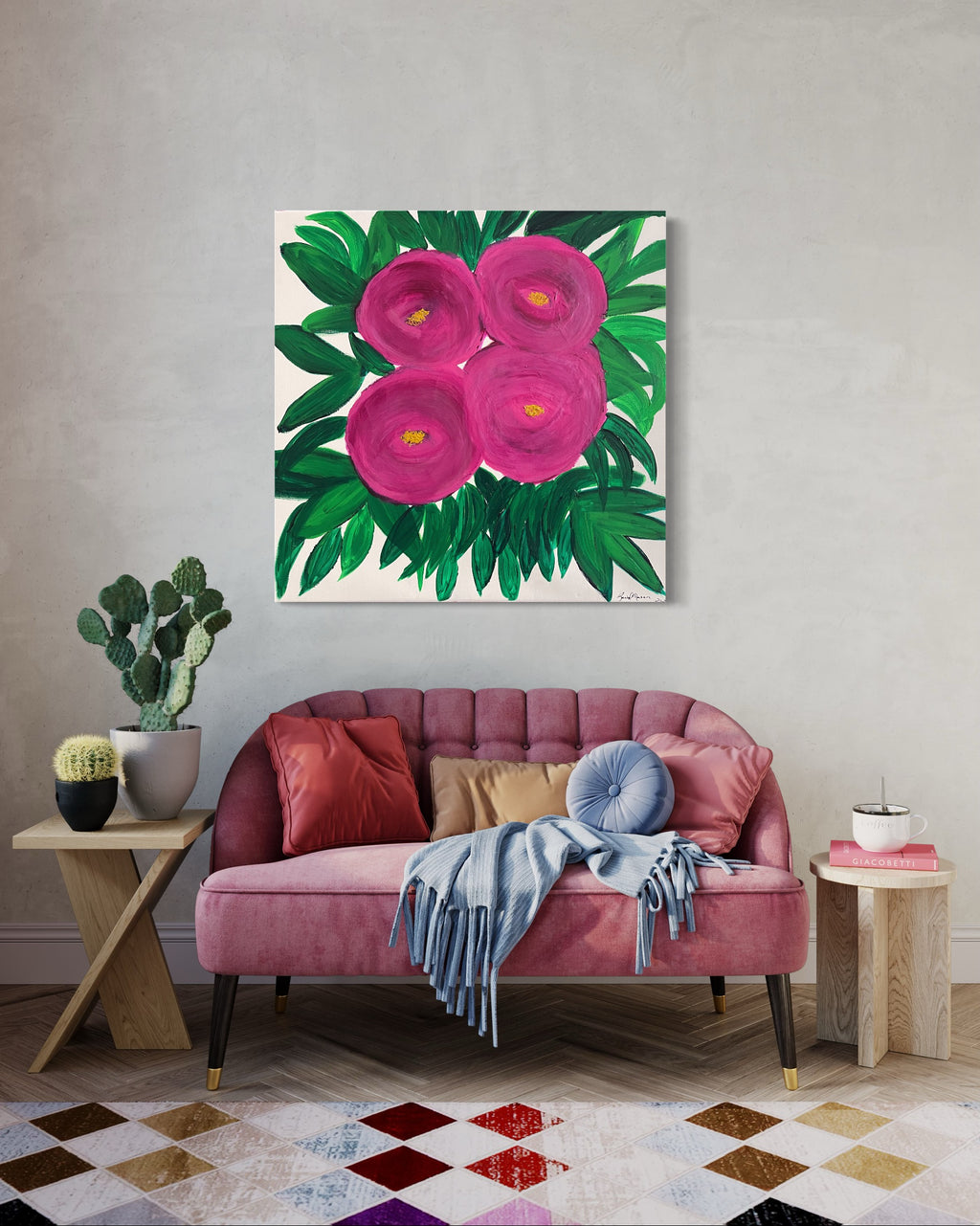 Pink Tulips Painting