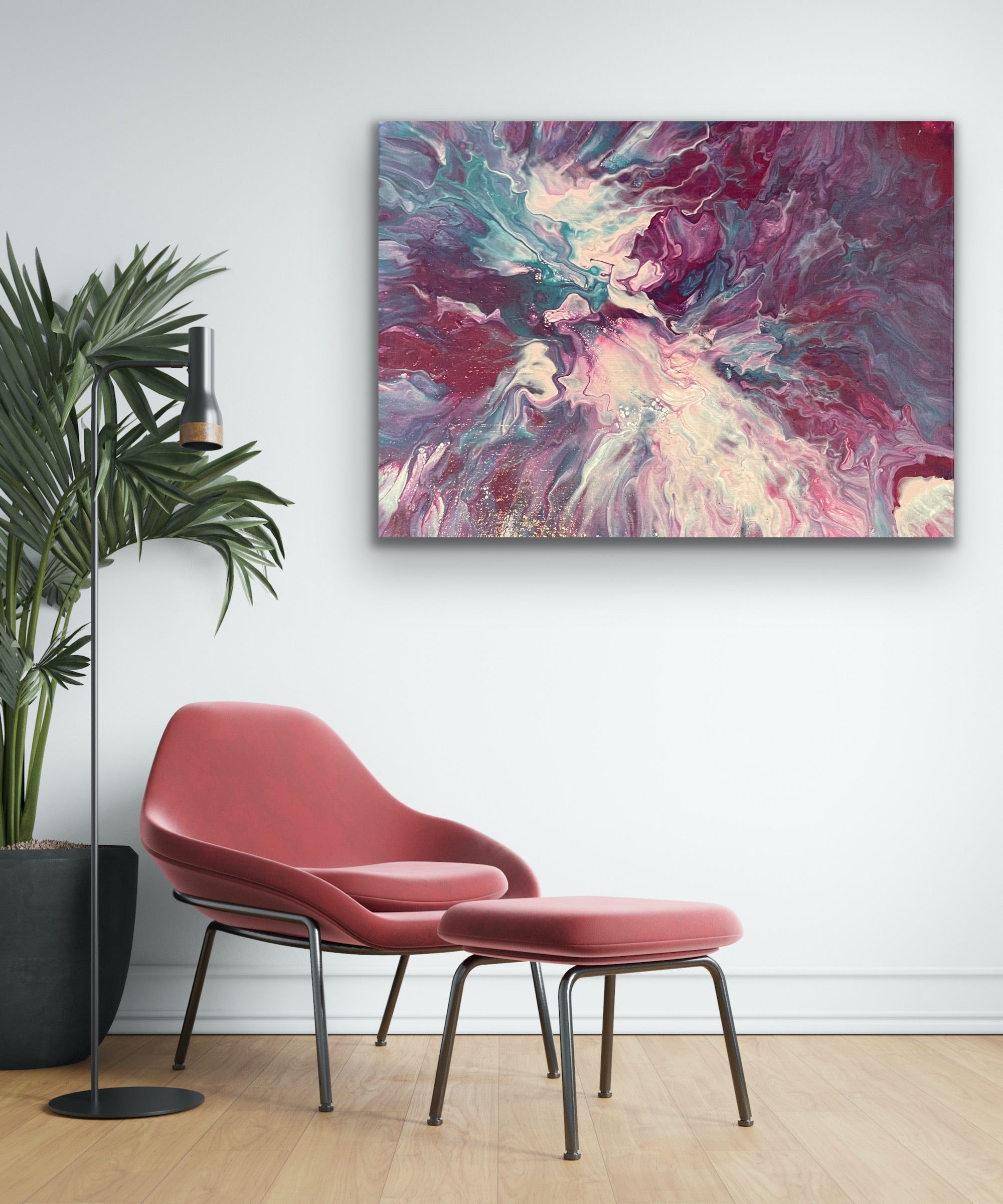 Abstract Starburst Painting