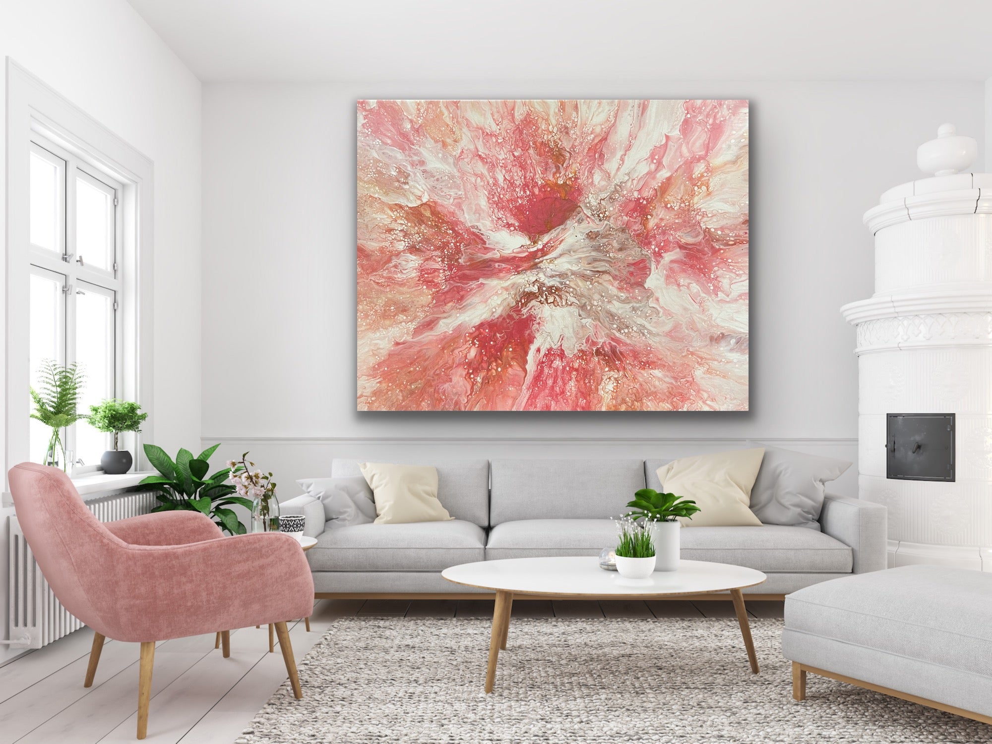 Abstract Spring Blooms Painting