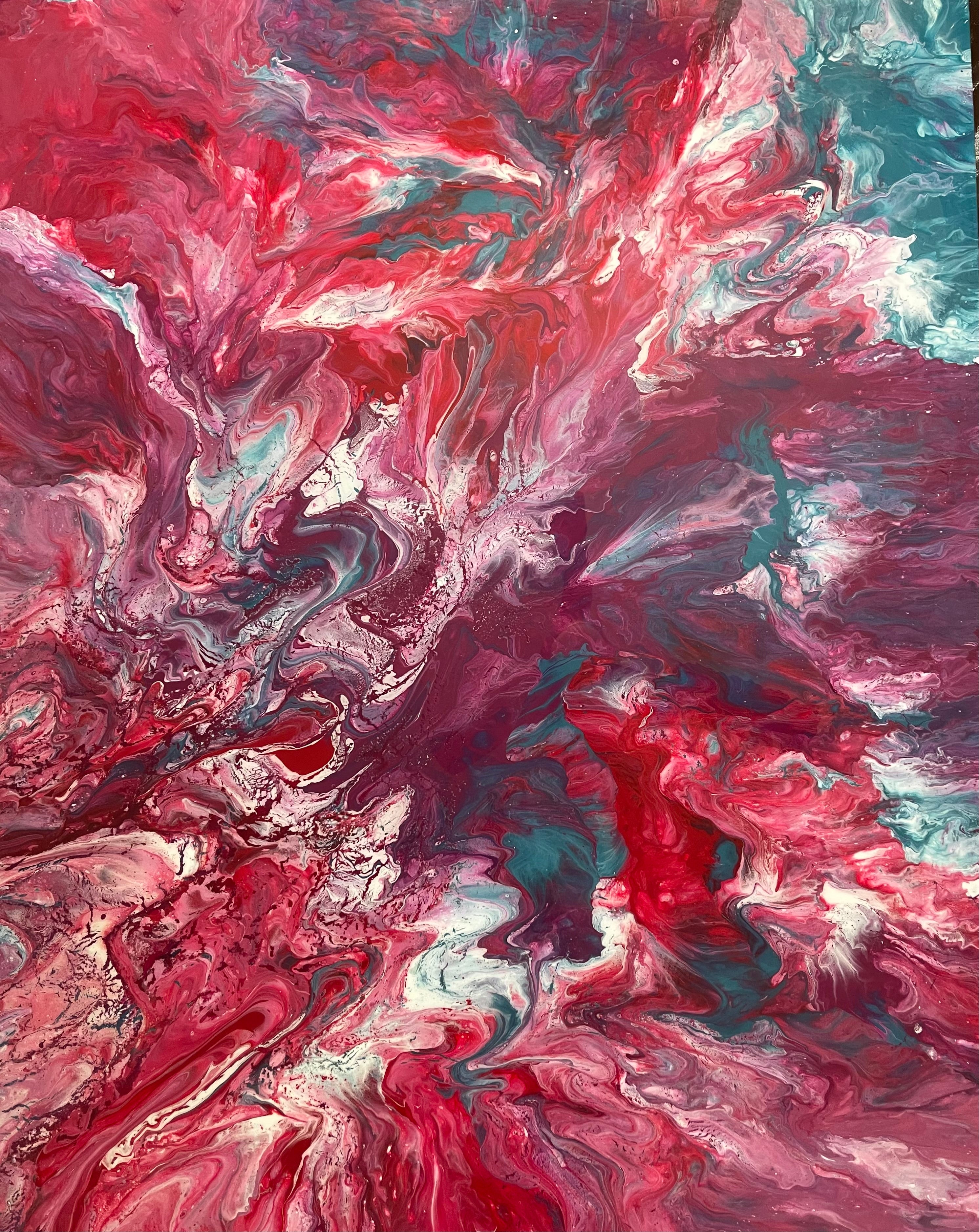 African Art - Painting of The Red Sea